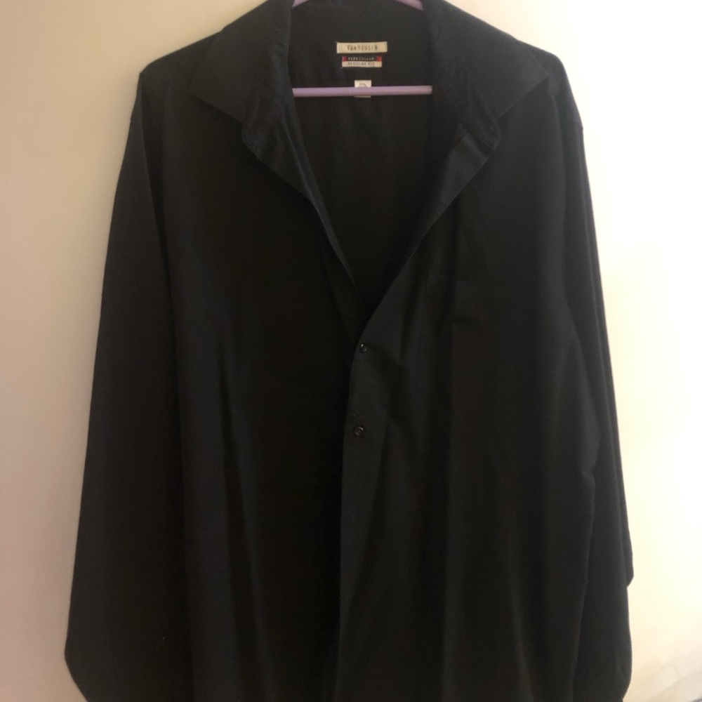 black men’s dress shirt.